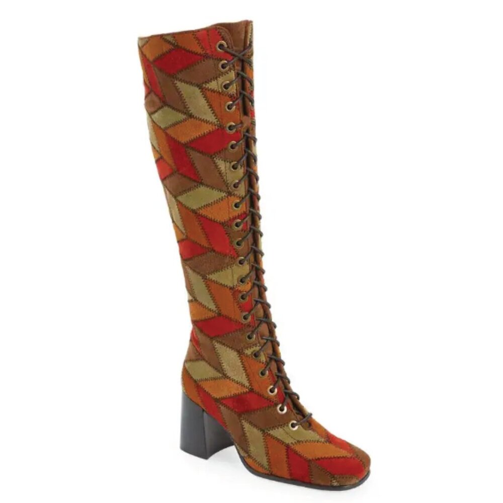 Jeffrey Campbell Patchwork Boots (SIZE 7)